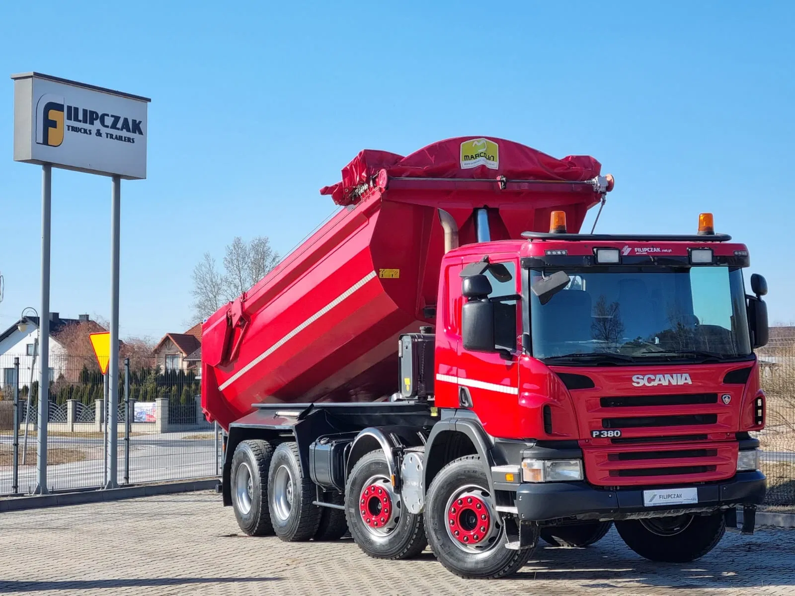 Scania P380 wywrotka czteroosiowa